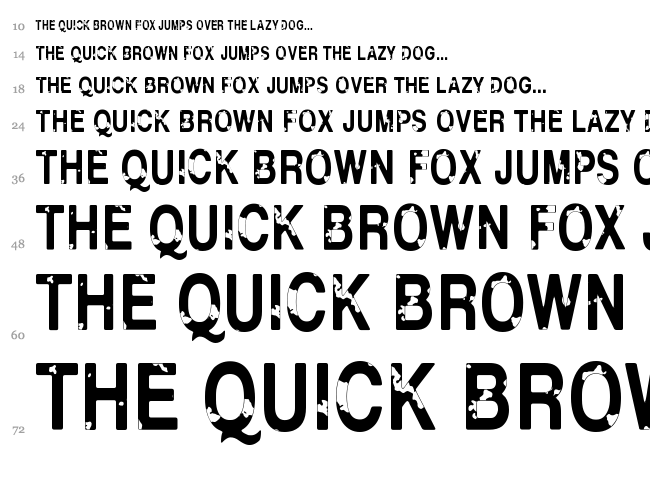 Hello Finland font waterfall